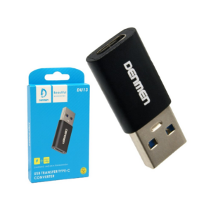 du13 Denmen DU13 Αντάπτορας USB-C σε USB-A Μαύρος