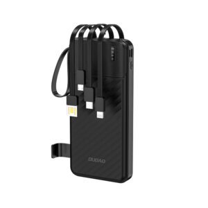 Dudao Powerbank K11 10000mAh με καλώδια - Μαύρο