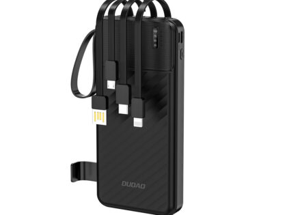 Dudao Powerbank K11 10000mAh με καλώδια - Μαύρο