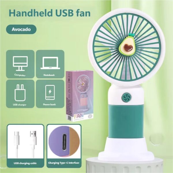 fan-green1000 Ανεμιστήρας Επαναφορτιζόμενος 3 ταχ. Πράσινος 202-1A