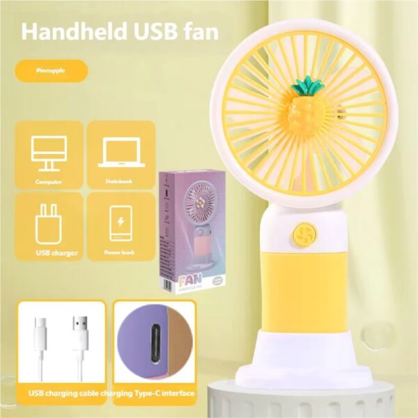 fan-yellow1000 Ανεμιστήρας Επαναφορτιζόμενος 3 ταχ. Κίτρινος 202-1A