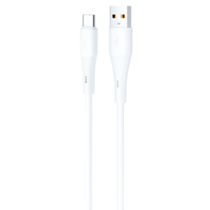 JES Καλώδιο Φόρτισης Type-C 3A JC50T 1m Λευκό