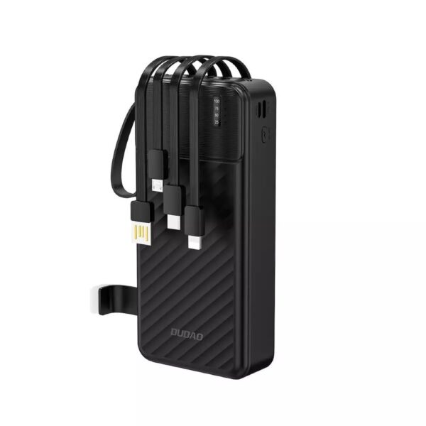 k11pro 01 Dudao Powerbank K11pro 20000mAh με καλώδια - Μαύρο