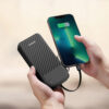 k11pro 02 Dudao Powerbank K11pro 20000mAh με καλώδια - Μαύρο