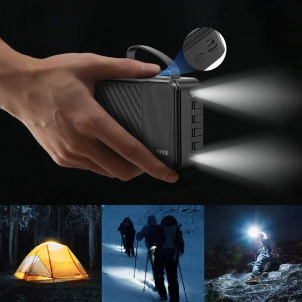 k11pro 04 Dudao Powerbank K11pro 20000mAh με καλώδια - Μαύρο