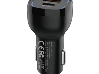 pc202_1000 JES PC202 Φορτιστής Αυτοκινήτου 38W PD+QC Μαύρος