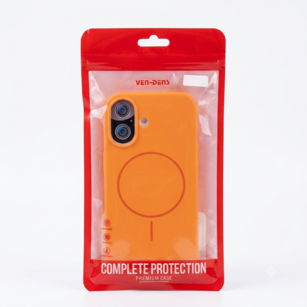 Orange Package 1000 Θήκη Σιλικόνης Μαγνητική για iPhone 15, Συμβατή με MagSafe – Πορτοκαλί