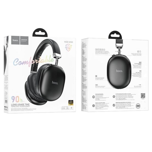 HOCO Ασύρματα Ακουστικά Κεφαλής Bluetooth Μαύρα - W35 Max