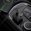 E87_04 HOCO E87 Φορτιστής Αυτοκινήτου & FM Transmitter 35W USB-A+USB-C QC PD Μαύρος
