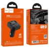 E87_05 HOCO E87 Φορτιστής Αυτοκινήτου & FM Transmitter 35W USB-A+USB-C QC PD Μαύρος