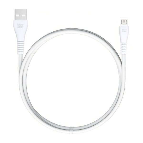 BLUE STAR MICRO 02 BLUE STAR Καλώδιο Φόρτισης Micro-USB 2A 12W PJ-DG3-A 1m Λευκό