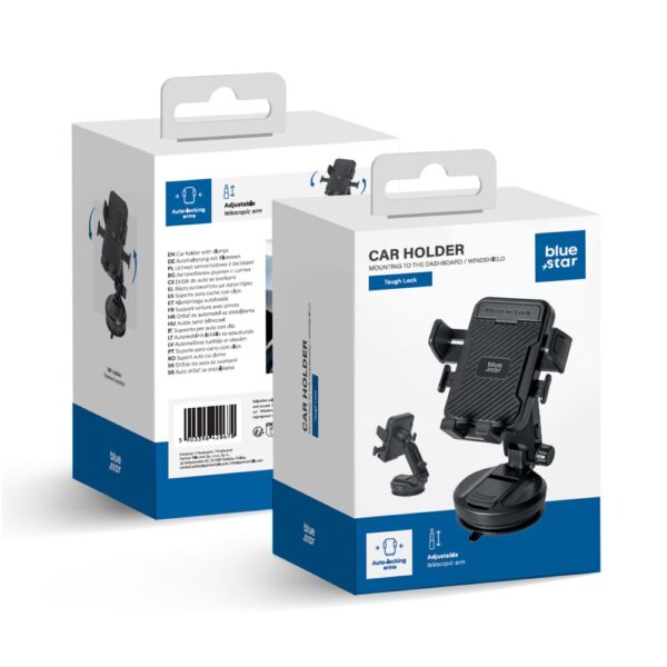 Holder 2 05 BLUE STAR Βάση Αυτοκινήτου για Παρμπρίζ Tough Lock Μαύρη