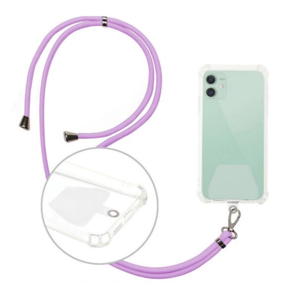 Purple 1 Κορδόνι Λαιμού για Smartphones Μωβ