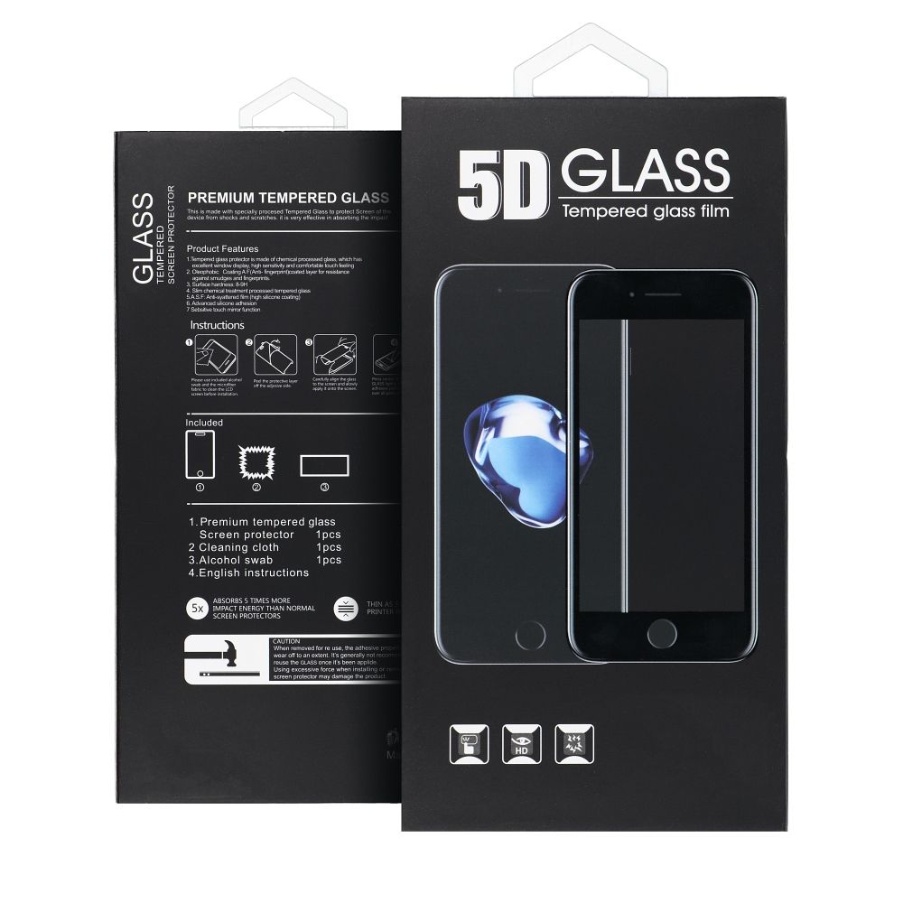 5D Full Glue Tempered Glass - για iPhone 17 Pro Max / 18 Pro Max black